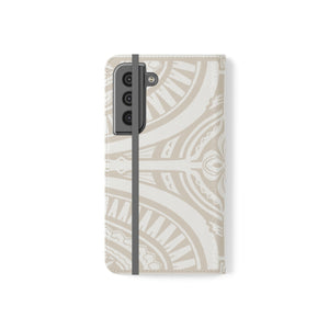 Polynesian Phone Tip Case, White