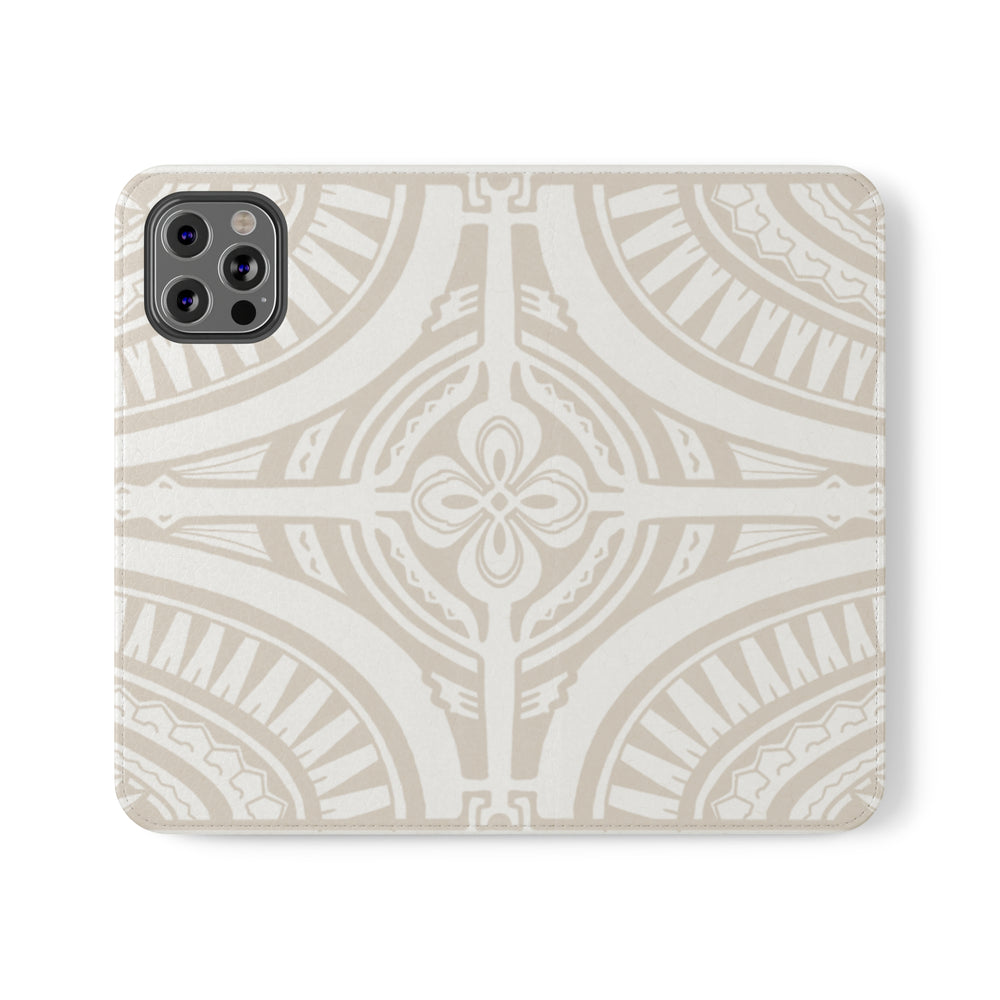 Polynesian Phone Tip Case, White