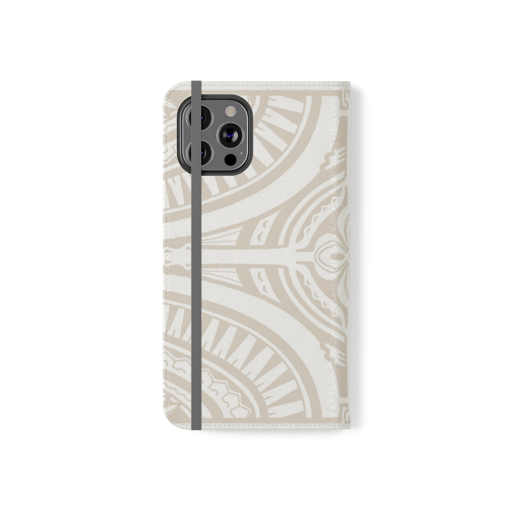 Polynesian Phone Tip Case, White