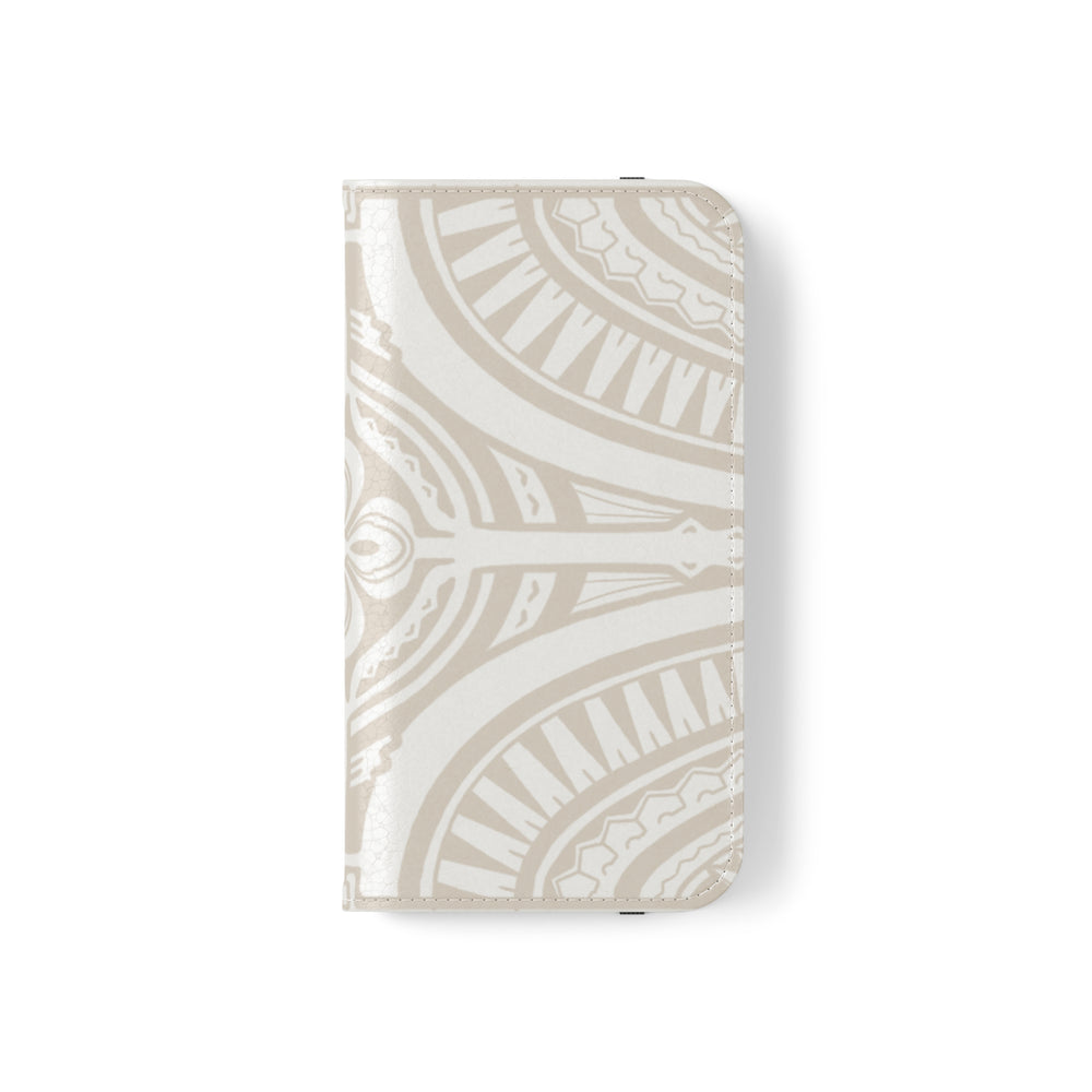 Polynesian Phone Tip Case, White